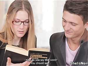 She Is Nerdy - Mixing sex with English explores